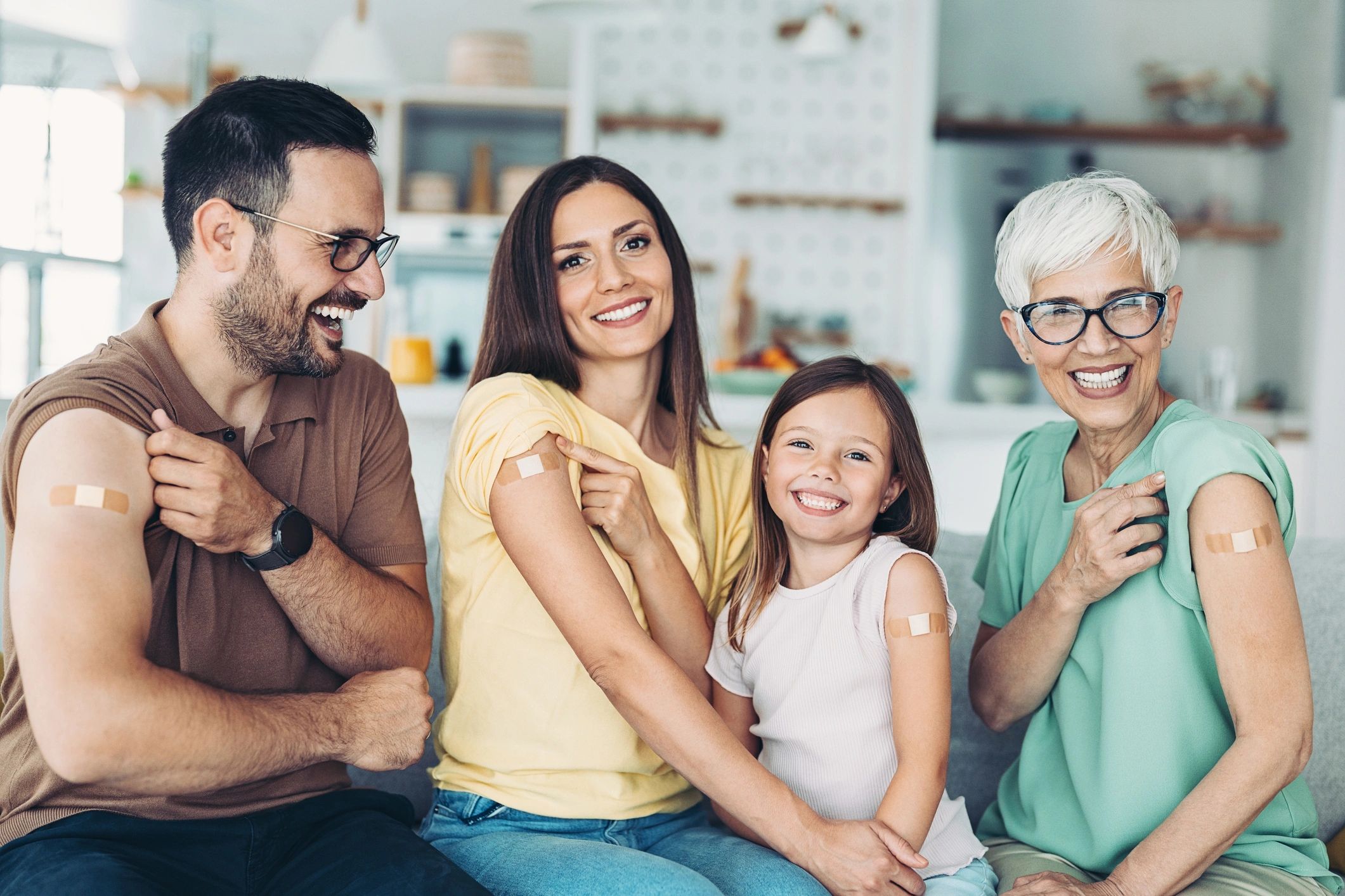 family health insurance happy seniors